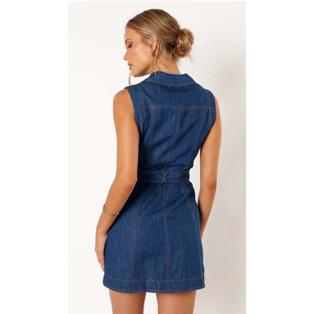 Petal & Pup Parker Denim Mini Dress - Women's Size 8 (New) - Picture 4 of 8